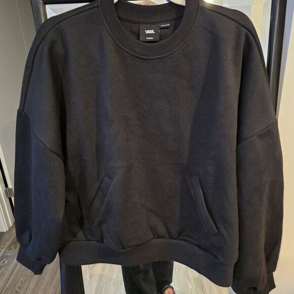 Brand New Womens Vans Elevated Double Knit Loose Black Sweatshirt Size XS - Picture 7 of 10